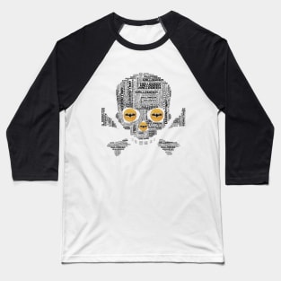 Skull and crossbones Baseball T-Shirt